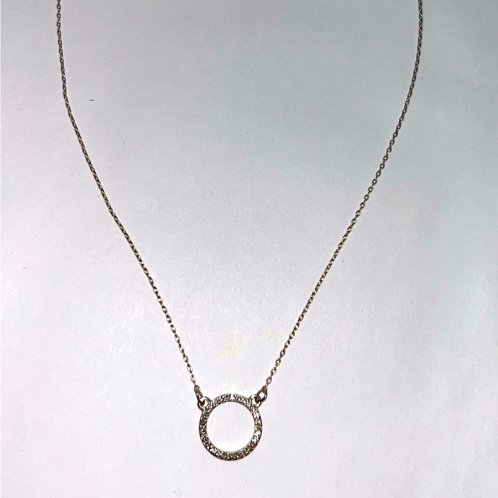 new never worn rose gold sparkly necklace